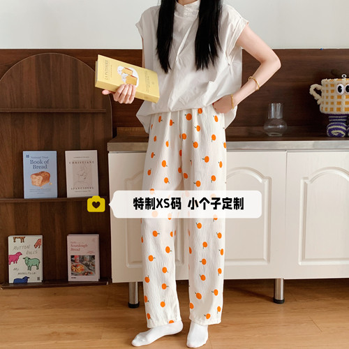 150cm小个子夏季薄款睡裤短裤女