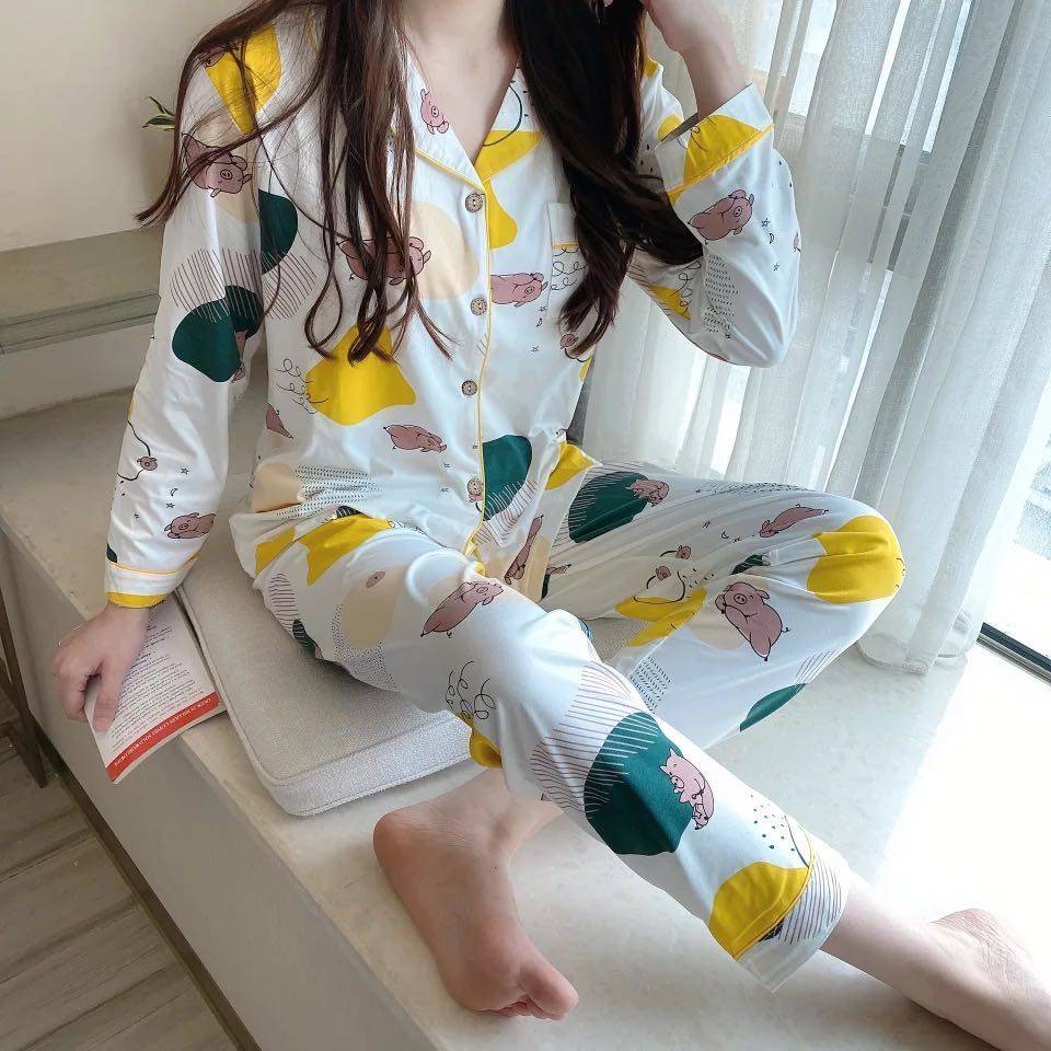 睡衣矮个子加小码家居服长袖长裤