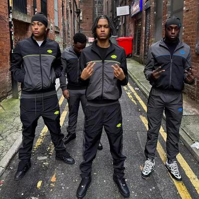 Synaworld Drill风欧货爆款拼色立领薄夹克男潮牌秋运动套装外套