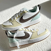 正品 121 HV1804 NIKE耐克大地黄COURT女子鞋 大童低帮休闲运动板鞋