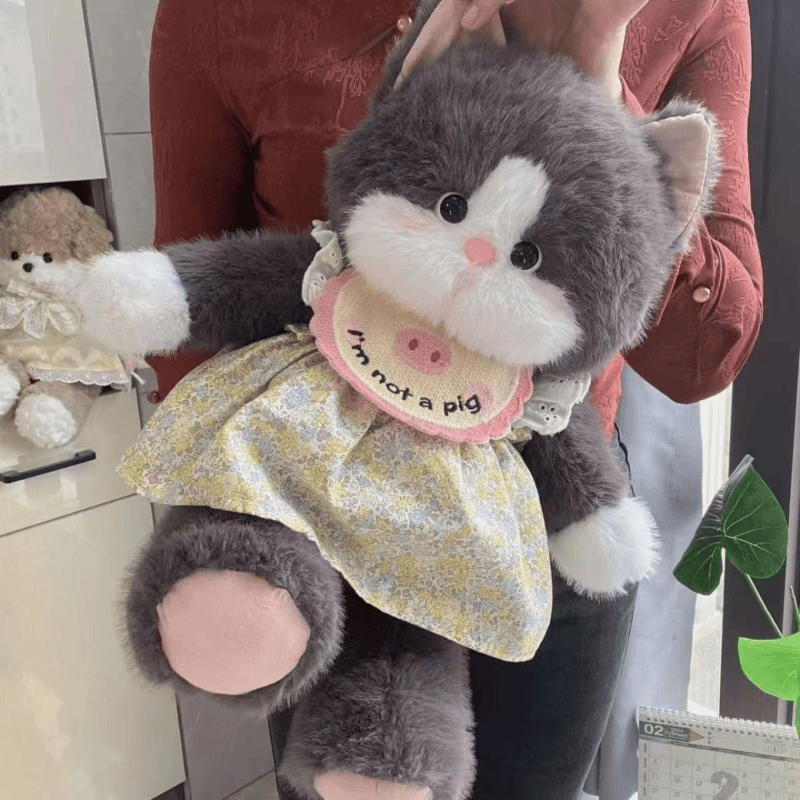 仿貂绒小猫咪玩偶可爱抱偶礼物