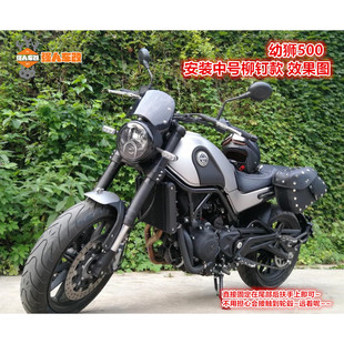 幼狮500春风狒狒小牛速珂SOCO边包挂包哈雷维斯帕复古电动摩托车