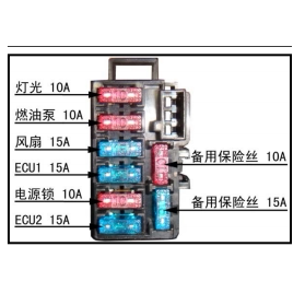摩托车黄龙600/300/250保险丝10/15/20/30/40A春风650/400/GW250