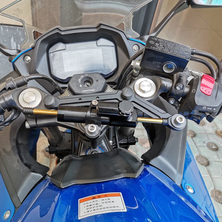 适用于铃木gsx250r改装钛尺 方向阻尼器 车把防抖方向阻尼 防甩头