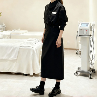 美容院工作服女美容师新款 秋冬 医美养生馆皮肤管理师工作制服套装