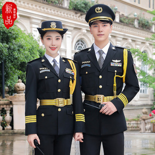 定 酒店形象岗高端新式 保安工作服套装 礼宾服装 安保物业房地产工装