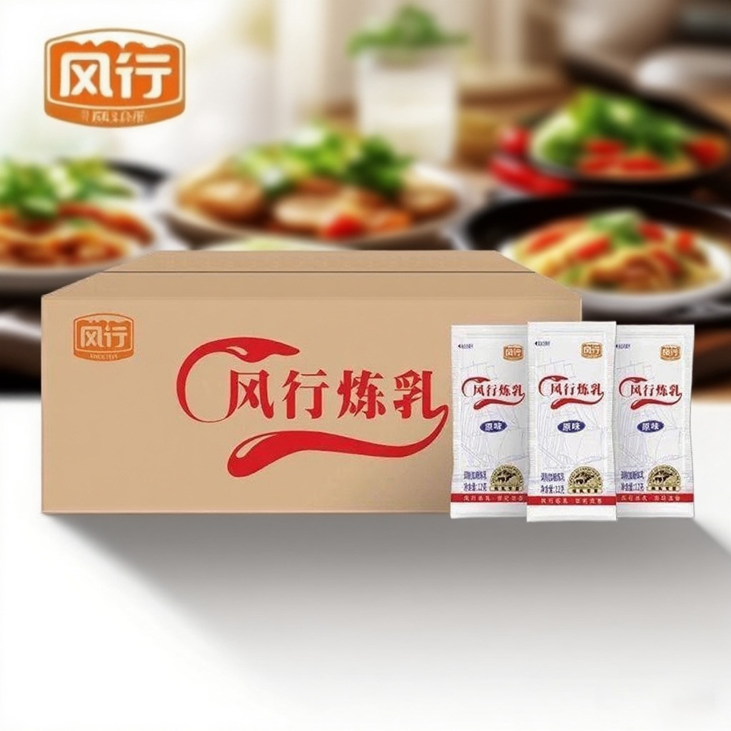 风行炼乳小包装家用淡奶油小馒头烘培蛋挞咖啡奶茶店整箱商用