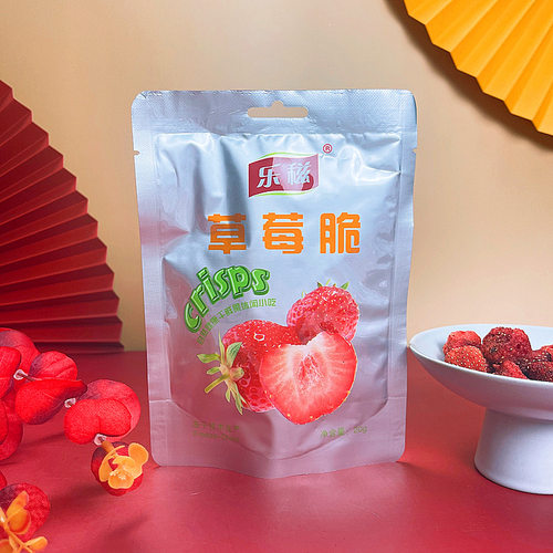 乐滋整颗草莓干20g冻干草莓脆