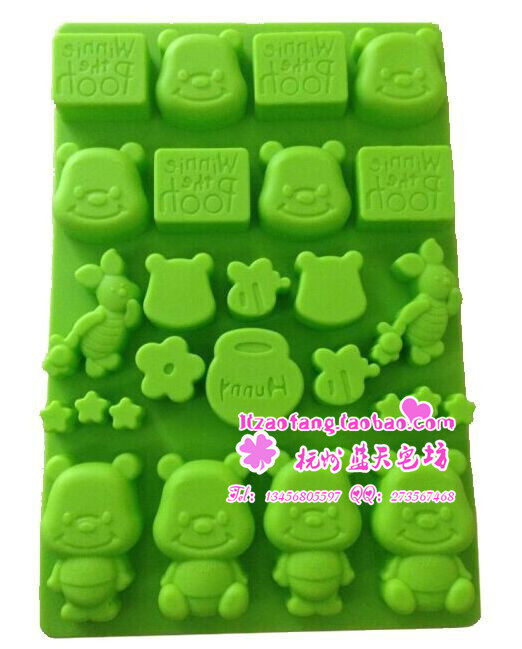 迪士尼小猪小熊 硅胶蛋糕模具 饼干模 卡通模具,厨房/烹饪用具,烘焙模具,淘宝优惠券,粉丝福利购,淘宝优惠卷