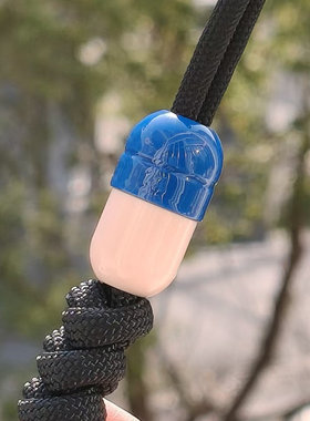 SSD工作室胶囊树脂刀坠吊坠EDC挂坠伞绳刀坠钥匙扣挂件 原创设计