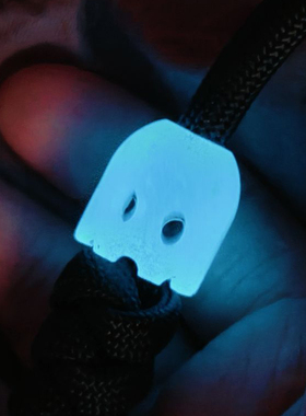 SSD树脂金箔夜光小幽灵伞绳EDC刀坠背包挂坠吊坠DIY手链折刀挂件