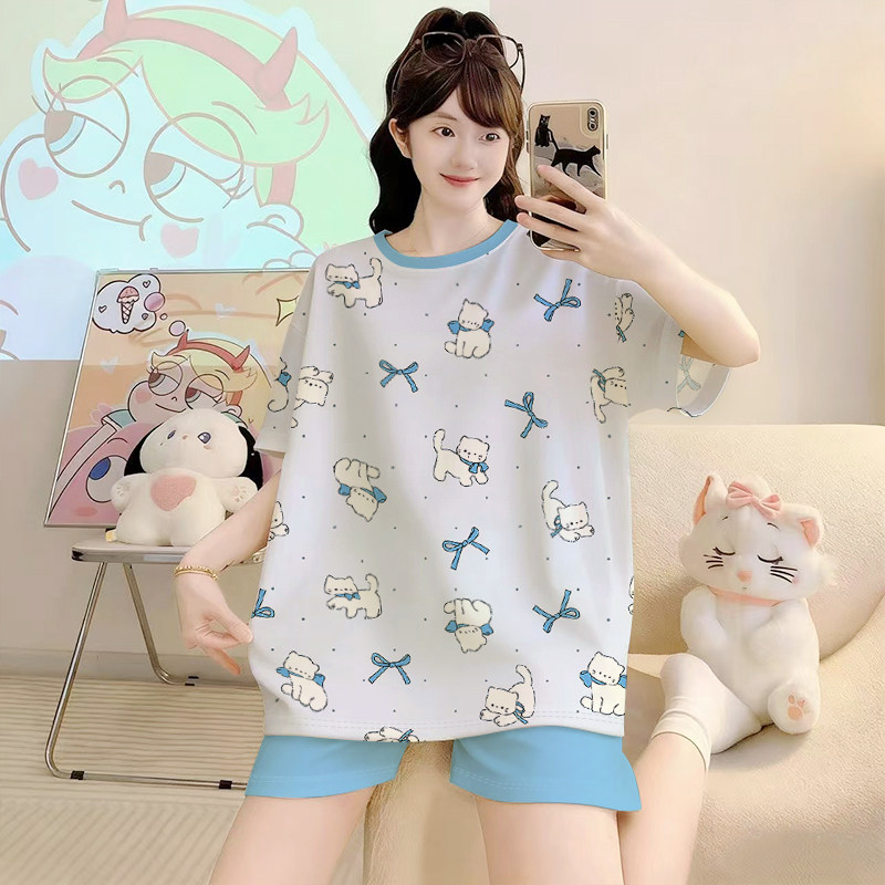 高级感仿棉舒适睡衣女套头
