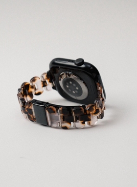 适用苹果手表iwatchS10表带创意椭圆树脂表带applewatch789代小众