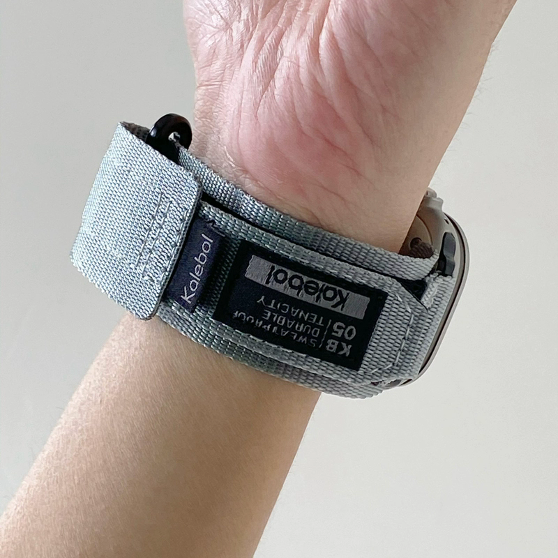 男士尼龙回环表带适用appleWatch苹果手表iWatch9/8/7秋冬Ultra2