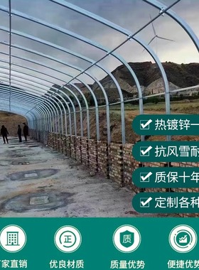 温室大棚骨架钢管架养殖种植蔬菜塑料全套猪鸡舍连栋配件简易