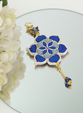 2025馥棠青岚-宝相花压襟吊坠