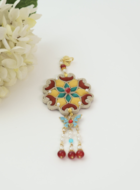 2025馥棠飞天-宝相花压襟