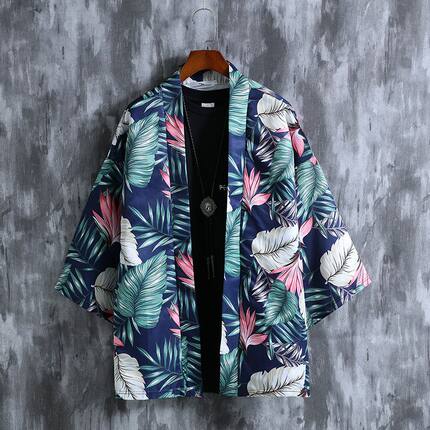中国风道袍男女情侣短袖汉服开衫和服七分袖防晒衣夏季日式薄外套
