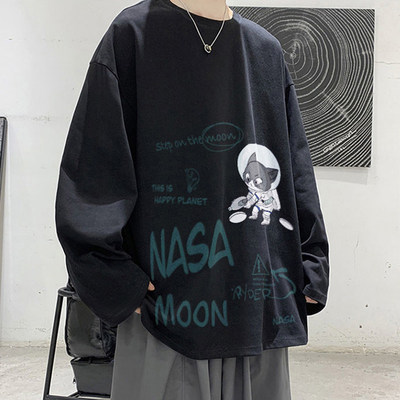 潮牌流国打底青春上体恤秋