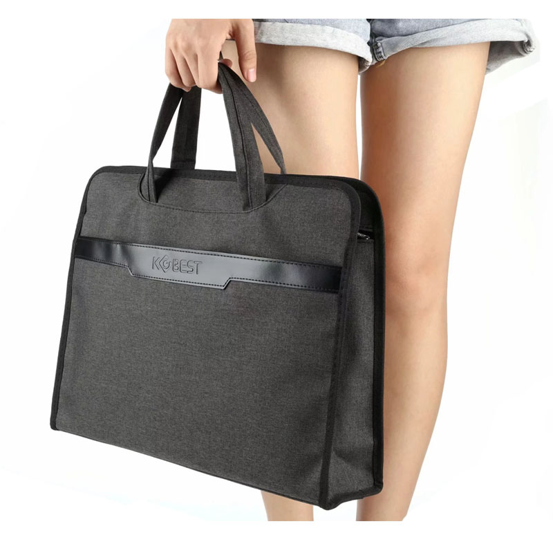 康百手提文件袋多层a4会议资料包