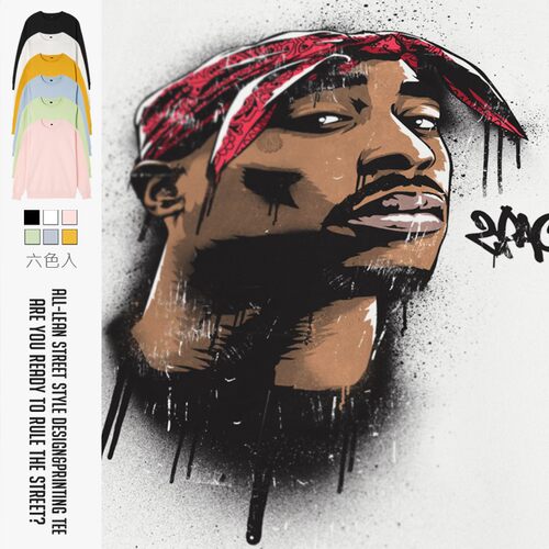 西海岸匪帮嘻哈中性款圆领卫衣