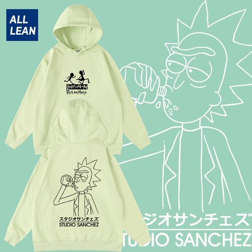 瑞克莫迪加绒连帽卫衣男