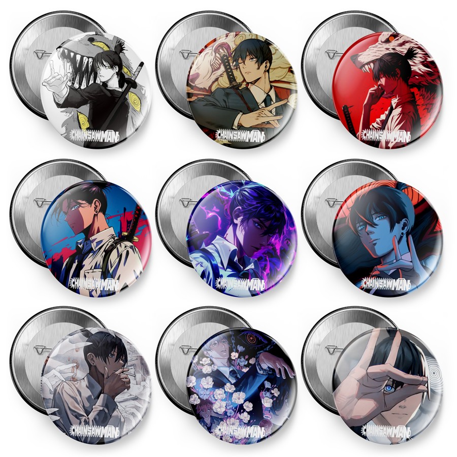 链锯人谷子胸章书包挂件磁冰箱贴