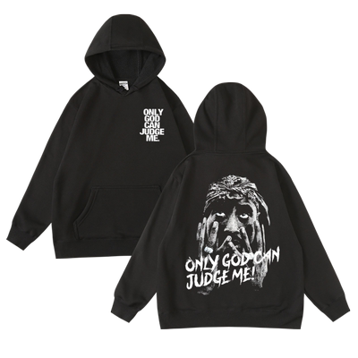 秋冬西海岸匪帮嘻哈加绒套头卫衣