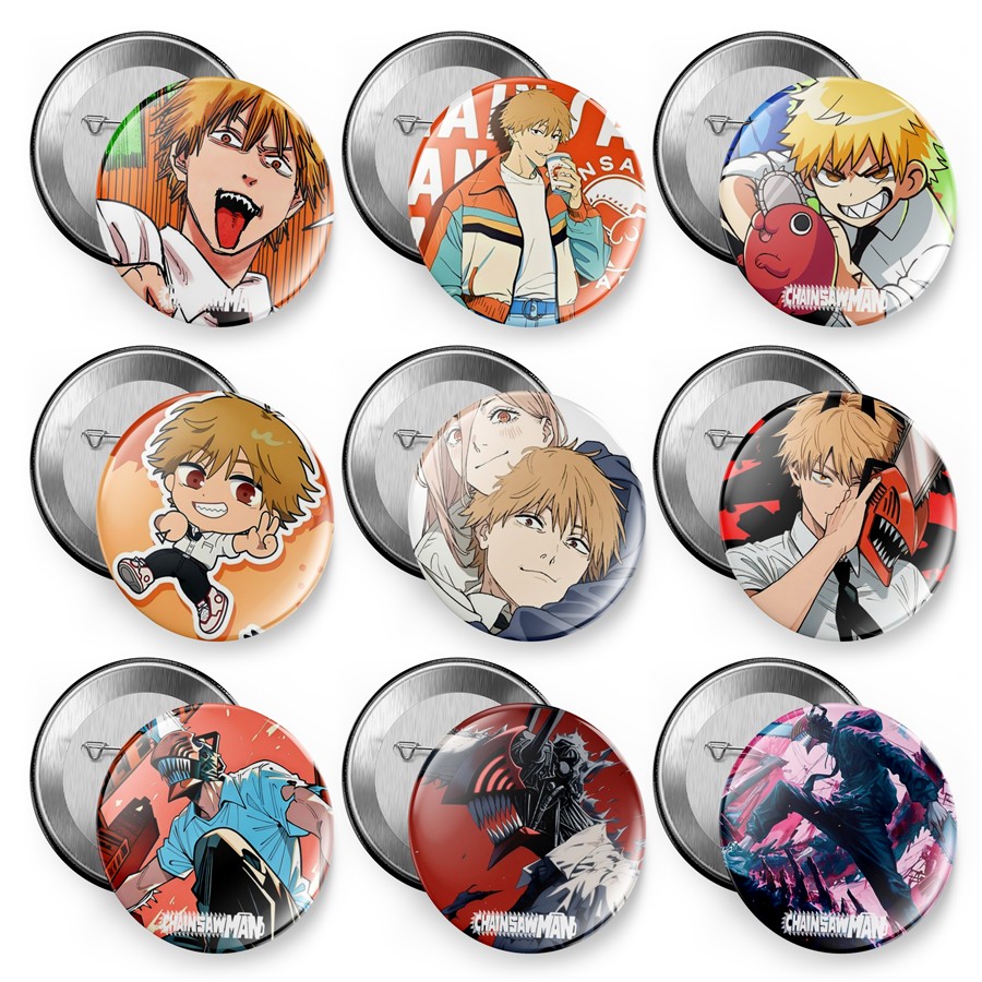 链锯人吧唧胸章书包挂件磁冰箱贴