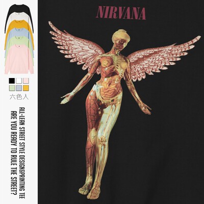 美式复古ins摇滚男女款圆领卫衣