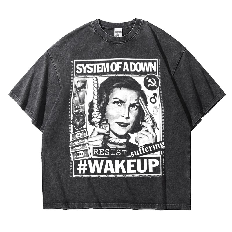 大码水洗纯棉五分短袖T恤