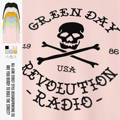 朋克中性款欧美套头圆领卫衣