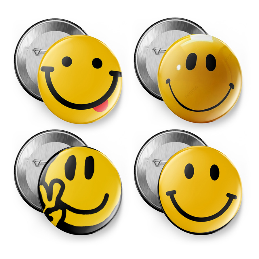 笑脸徽章吧唧胸章书包挂件冰箱贴