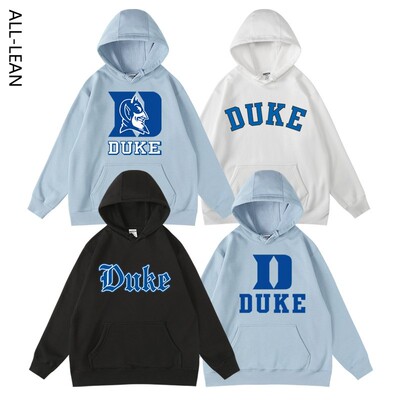 杜克印花学生卫衣男女