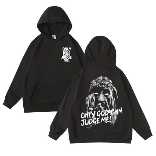 秋冬西海岸匪帮嘻哈加绒套头卫衣