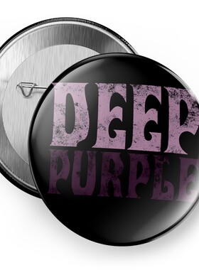 欧美摇滚deeppurple深紫乐队音乐节吧唧徽章胸章挂件磁贴冰箱贴