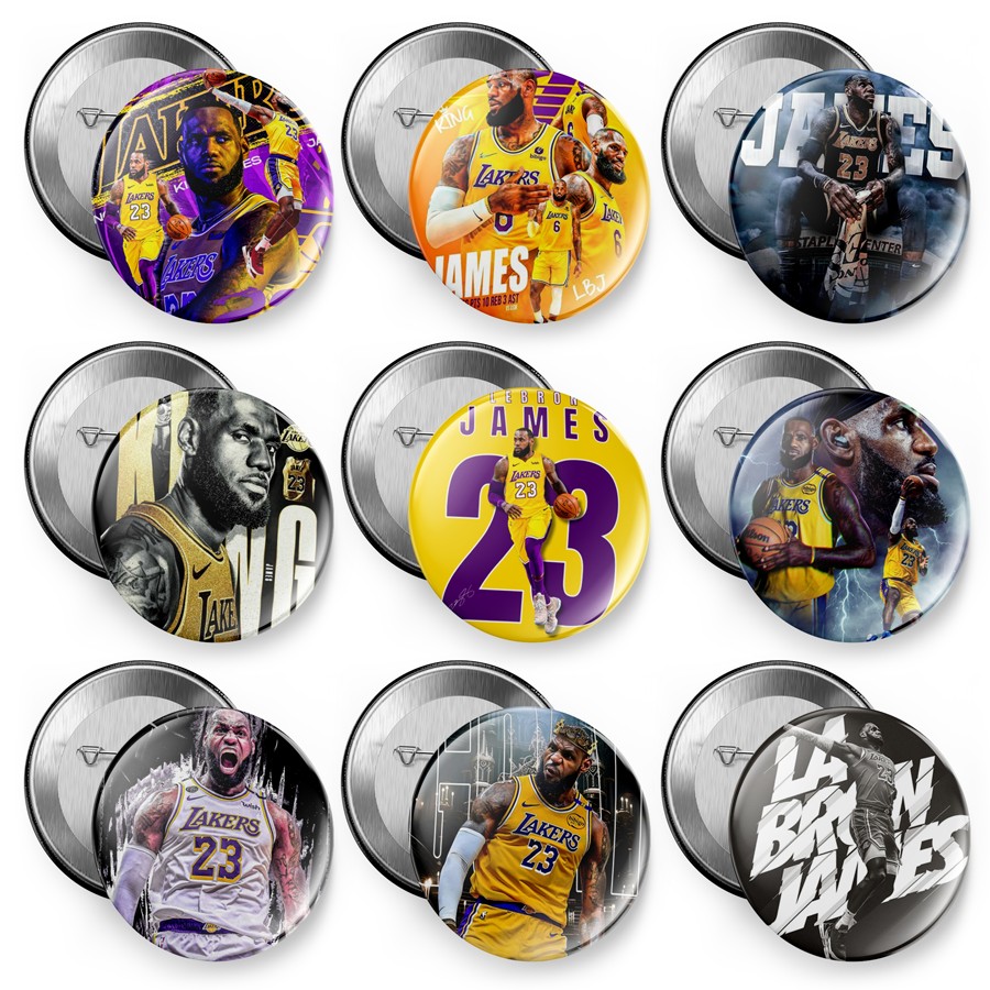 詹姆斯吧唧胸章书包挂件磁冰箱贴