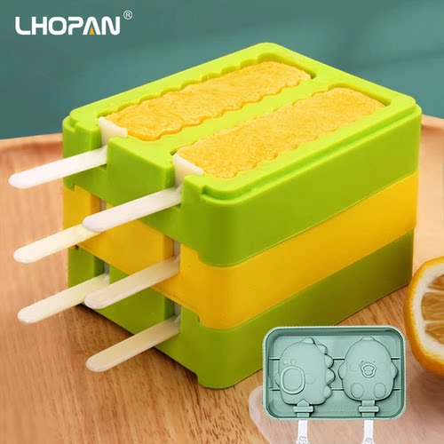 欧烹硅胶雪糕模具家用冰格