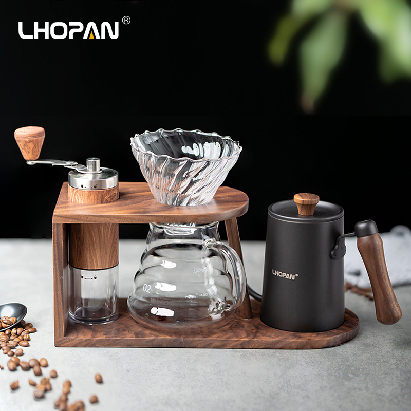 相思木质咖啡支架手冲咖啡套装