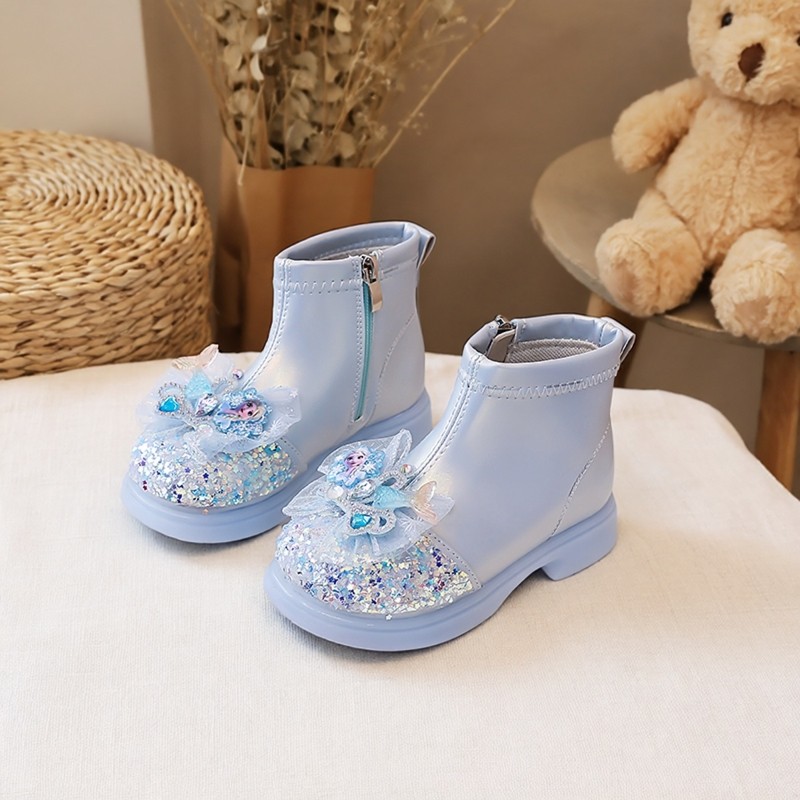 闪灯靴子水晶公主鞋加绒女童短靴2025秋冬新款儿童皮靴宝宝发光鞋,童鞋/婴儿鞋/亲子鞋,棉靴,淘宝优惠券,粉丝福利购,淘宝优惠卷