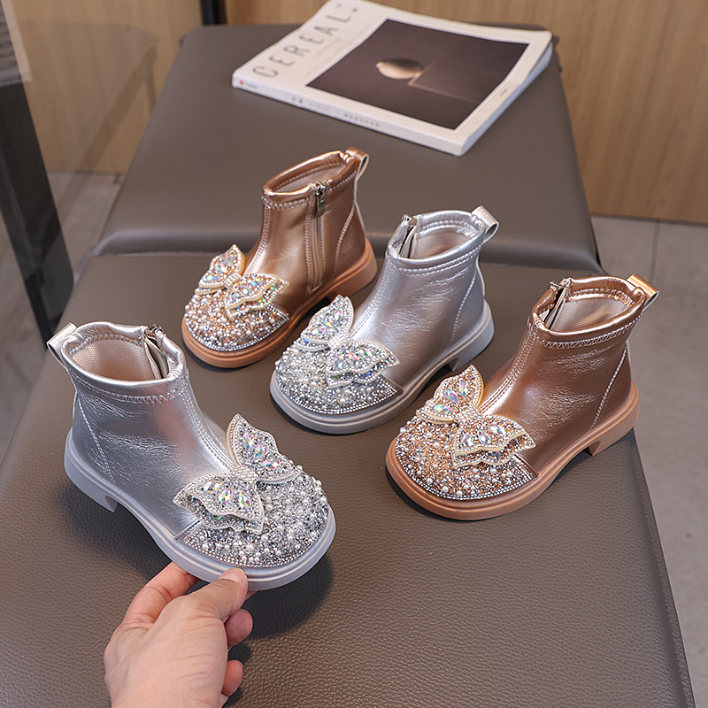 女童靴子公主靴秋季新款