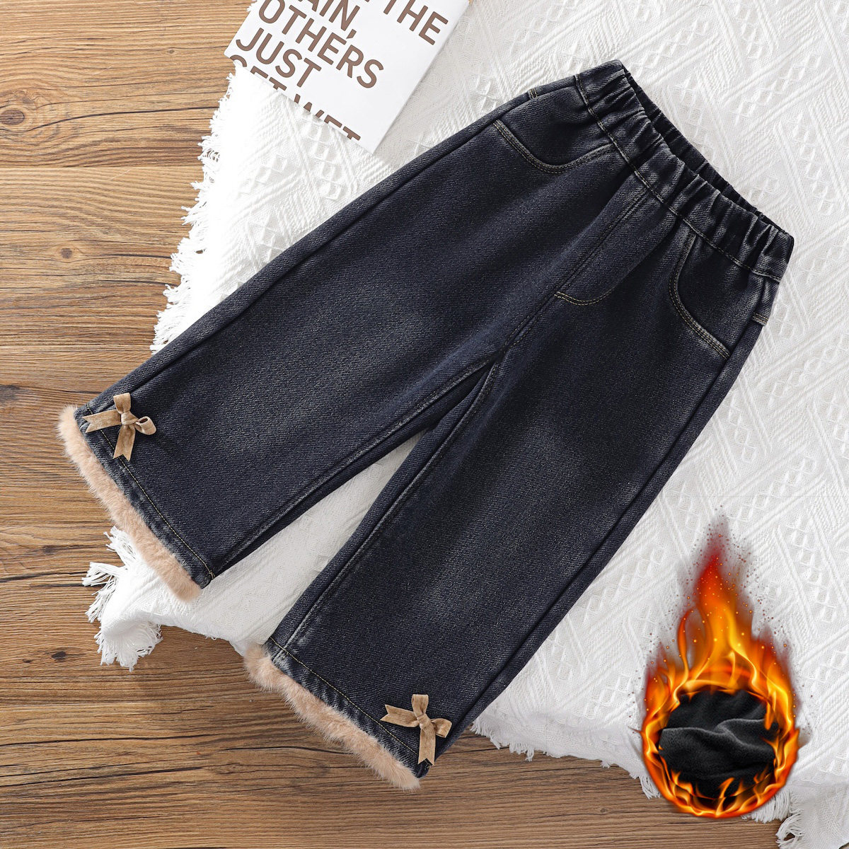 女童加绒牛仔裤秋冬季2025新款洋气女宝宝冬装休闲直筒裤外穿,童装/婴儿装/亲子装,儿童牛仔裤,淘宝优惠券,粉丝福利购,淘宝优惠卷