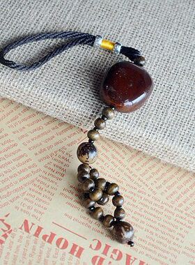 原创汽车挂件菩提子车载后视镜挂饰男女保平安豆车内吊饰摆件饰品