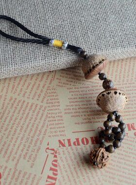 创意原创云南民族风挂件菩提根天竺包挂钥匙扣特色旅游工艺品批发