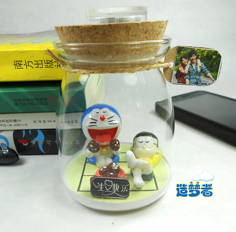哆啦A夢生日禮物公仔diy迷妳擺件機器貓小叮當玩偶許願瓶在類目 模玩/動漫/周邊/cos/桌遊, 手辦/扭蛋/人偶/BJD/兵人, 人偶/擺件/硬體公仔中 - 來自Buy2taobao.com提供專業的淘寶代購服務