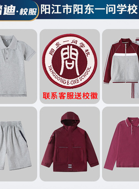 阳江市一问学校校服阳东小学中学高中运动服灰色夏装枣红冬装套装