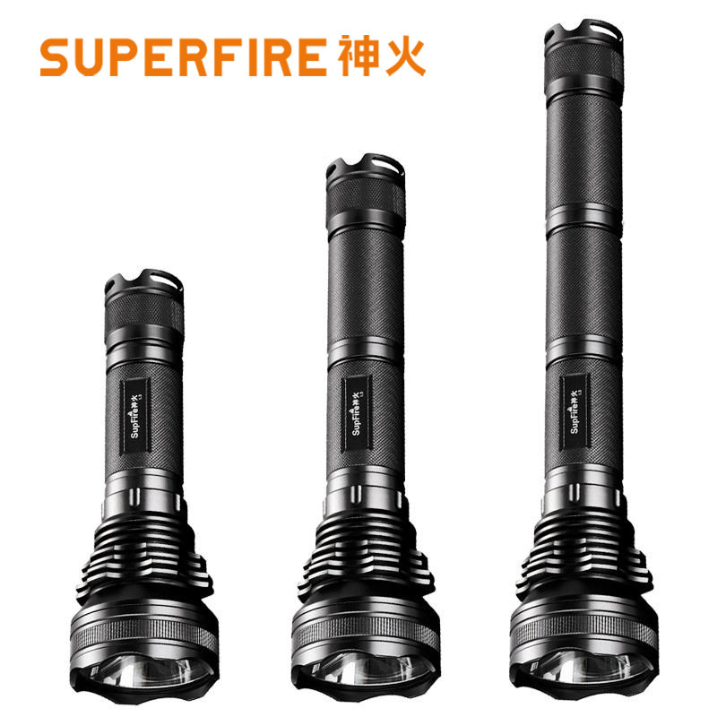 正品SupFire L12神火26650强光手电筒户外远射充电防水L2 LED