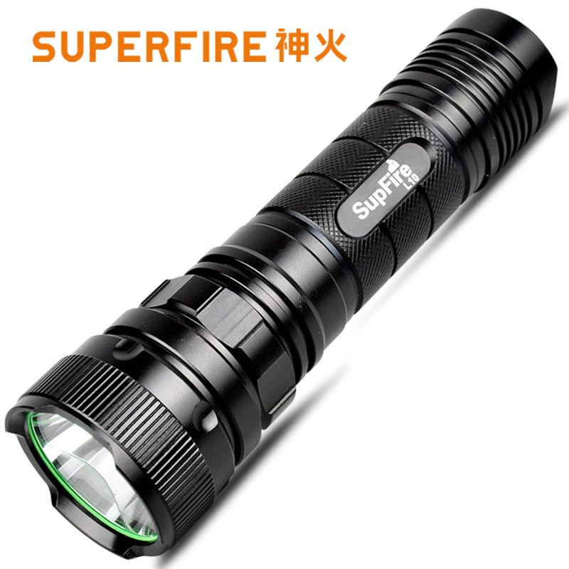 包邮Supfire强光手电筒神火L10骑行26650充电防水战术L2远射手电