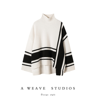 直筒袖 清雅如兰气质 女落肩长袖 100%纯羊绒针织衫 羊绒毛衣厚 24款