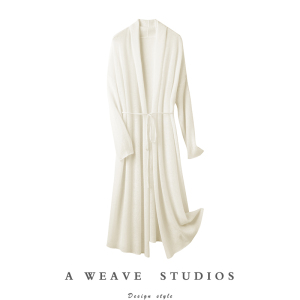 dream云朵般柔软 清风拂面 纯羊绒针织开衫 长款空调防晒衫薄外套